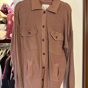 Pink Button-Up Jacket